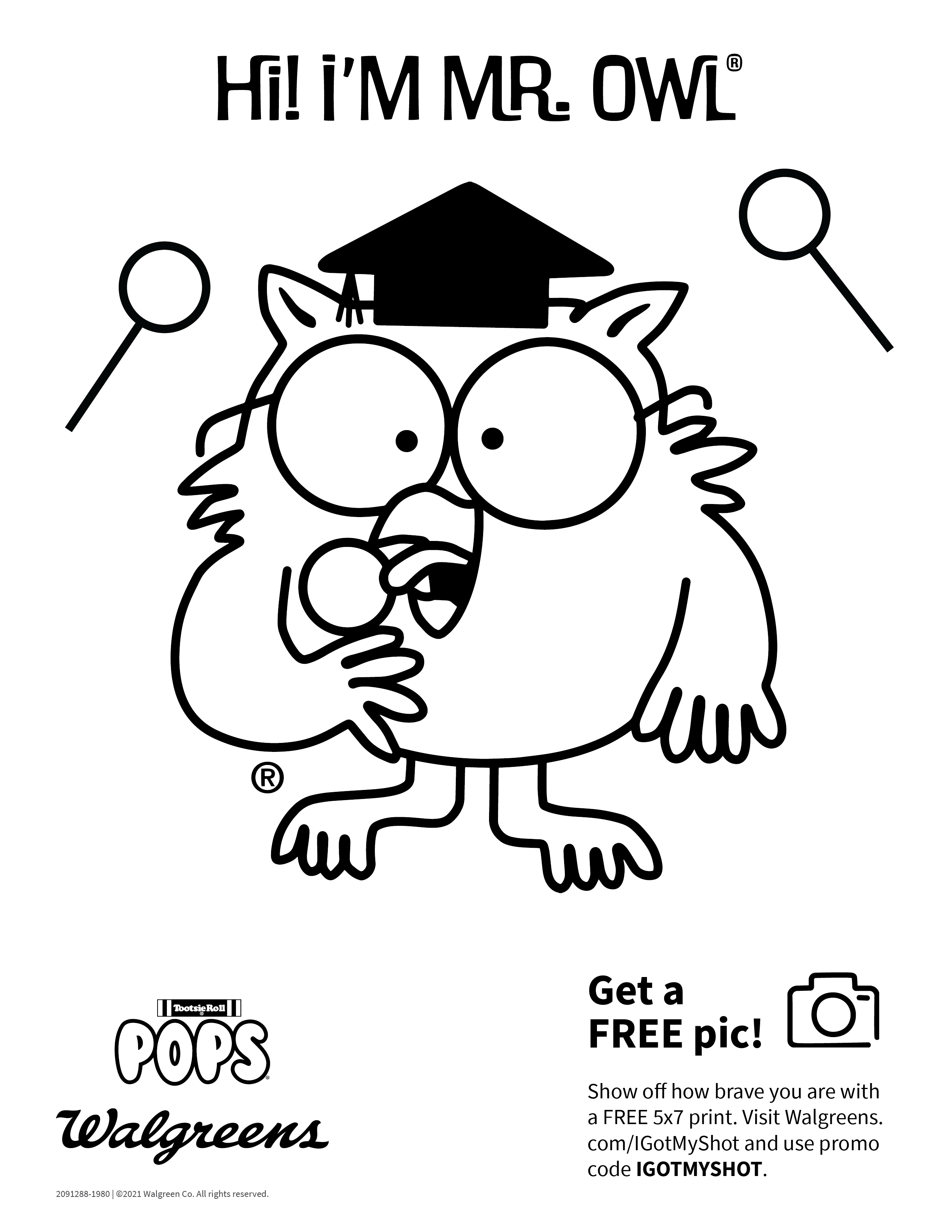 Mr. Owl coloring page