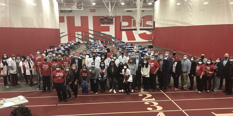 vaccination clinic at proviso west