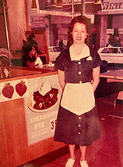 Melba Russell at Walgreens cafeteria counter